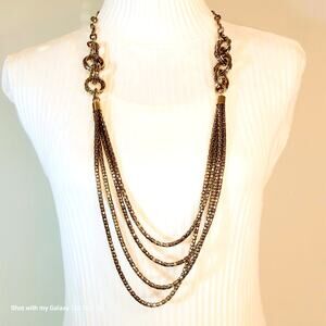 Chunky Multi Strand Necklace Chain Belt